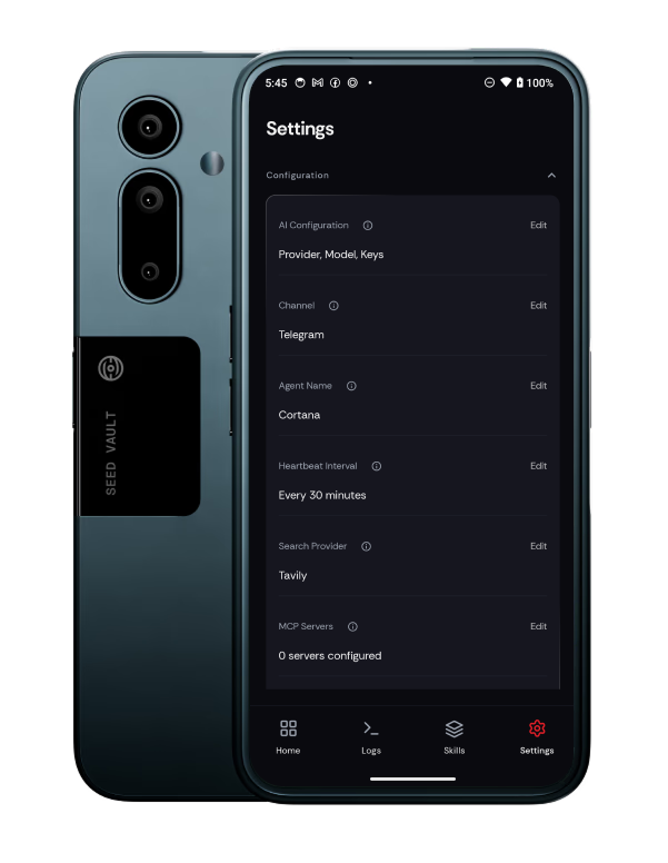 SeekerClaw Settings — configuration